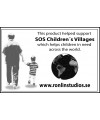 Support message for Children´s Villages that can be added to the print in the lower, right corner.